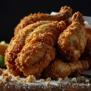 Poulet pané 1/4 + frite