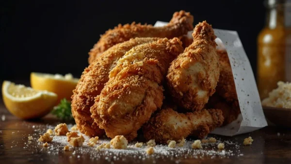 Poulet pané 1/4 + frite