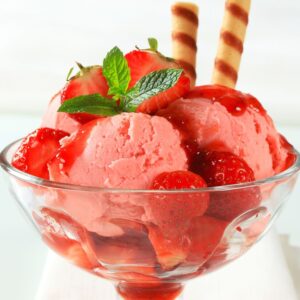 Crème glacée Fraise