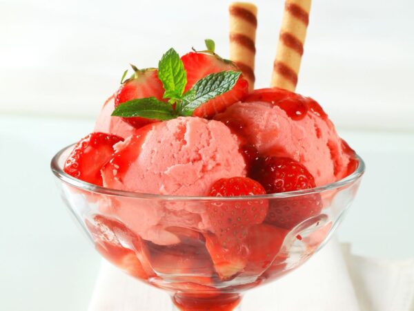 Crème glacée Fraise