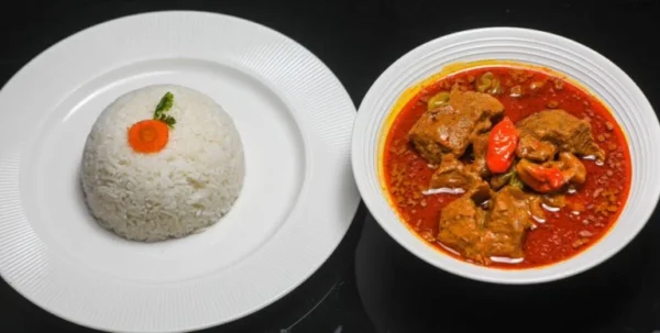 Riz sauce graine