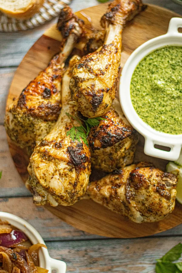 Poulet braisé à l'ail